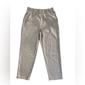 a new day Women's Gray Striped Straight Leg Pants